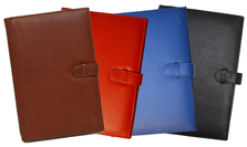 British tan, red, blue, black leather journals notebooks